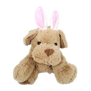 Russell Stover Puppy Dog Plush Easter Bunny Rabbit Ears 12" Stuffed Animal Toy